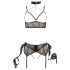 Cottelli Bondage - Set lenjerie dantelat (5 piese) - M