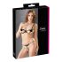 Cottelli - Set sutien brodat strălucitor (negru)