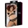 Cottelli Plus Size - set lenjerie cu sutien cu perle - negru - 2XL