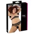 Cottelli Plus Size - set lenjerie cu sutien cu perle - negru - 2XL