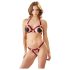 Cottelli - set sutien deschis cu inele metalice (roșu) - M/L