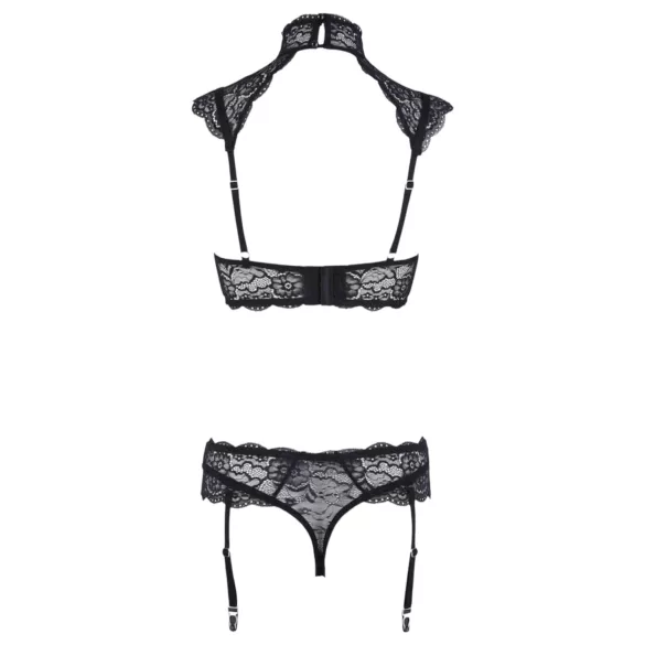 Cottelli - set sutien dantelat cu guler (negru) - 85B/L