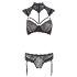Cottelli - set sutien dantelă cu guler (negru) - 85C/L