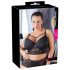 / Cottelli Plus Size - sutien cu dantelă și bretele (negru) - 95E