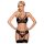 Obsessive - set lenjerie sexy cu strasuri - negru - L/XL