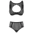 Petite Noir Exclusive - set sutien cu dungi (negru)