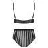 Petite Noir Exclusive - set sutien cu dungi (negru)