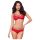 Set lenjerie roșie cu dantelă Obsessive 860-SET-3 - L/XL