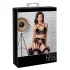 Abierta Fina - set lenjerie sexy din dantelă - negru