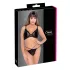 Cottelli - set sutien transparent din dantelă (negru)