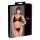 Cottelli - Set sutien dantelat transparent (negru) - M