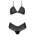 Set bikini din dantelă Passion Eco Kerria (negru) 