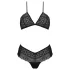Set bikini dantelă Eco Kerria - negru - L/XL