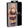 Cottelli Bondage Plus Size - set sutien dantelă (negru) - 3XL