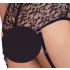 Cottelli Bondage Plus Size - set sutien dantelă (negru) - 3XL