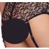 Set Cottelli Bondage Plus Size - sutien dantelă (negru) - 4XL