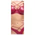 Cottelli Party - set sutien cu efect lucios - roșu