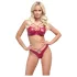 Cottelli Party - set sutien cu efect lucios - roșu - 80B/M