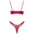 Cottelli Party - set de sutien cu efect strălucitor (roșu) - 80B/M