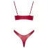 Cottelli Party - set sutien cu efect lucios - roșu - 80B/M