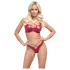 Cottelli Party - set sutien cu efect lucios - roșu - 85B/L