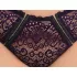 Cottelli Plus Size - Set sutien transparent cu model (mov) - 2XL