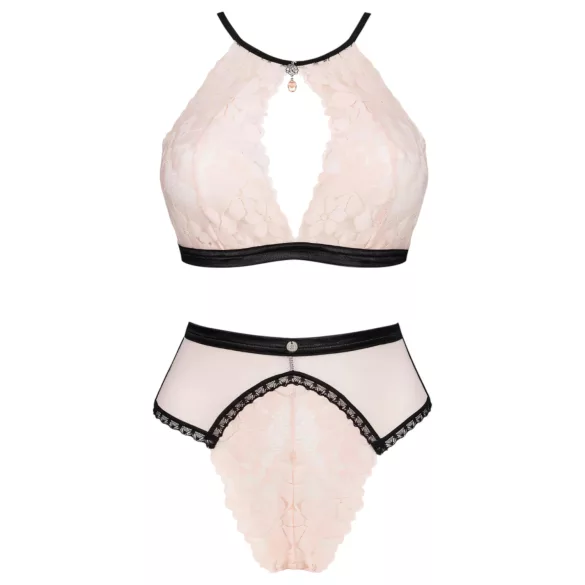 Obsessive - set lenjerie intimă - sutien și chilot - roz - L/XL