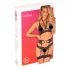 Obsessive Alessya - set lenjerie din dantelă (negru)