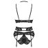 / Obsessive Alessya - set lenjerie din dantelă (negru) - M/L