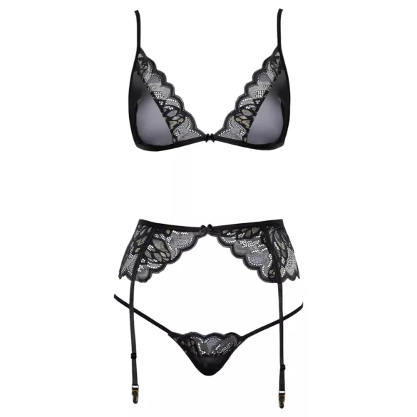 Kissable - set lenjerie (negru)