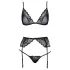 Kissable - set lenjerie (negru)