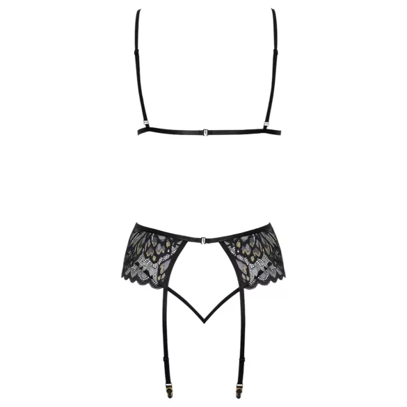 Kissable - set lenjerie (negru)