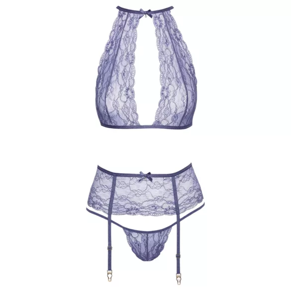 Kissable - set lenjerie din dantelă (mov)