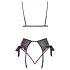Kissable - set sutiene brodate roz-mov (negru)