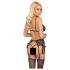 Kissable - set sutiene brodate roz-mov (negru) - L/XL