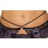 Cottelli - Set lenjerie 3 piese dantelă (negru-violet)