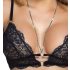 Set lingerie negru deschis încântător Abierta Fina - L