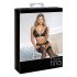 Set lingerie negru deschis încântător Abierta Fina - L