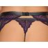Cottelli Bondage - set lenjerie și cătușe (negru-violet)