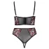 Cottelli Plus Size - set lenjerie sexy - mărime mare - roșu - 90C/XL