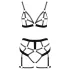 Cottelli - set hamuri pentru corp 2 piese - negru - XL