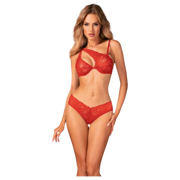 Set lenjerie Atenica Obsessive - cruciș roșu seducător