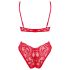 Set lenjerie Atenica Obsessive - cruciș roșu seducător