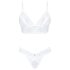 Set Obsessive Heavenlly - sutien dantelat (alb)