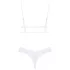 Obsessive - Set lenjerie sexy cu dantelă - sutien și chiloț - alb