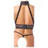 Abierta Fina - set lenjerie erotică cu lanțuri - negru - M