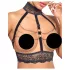 Abierta Fina - set lenjerie erotică cu lanțuri - negru - L