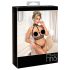Set seducător cu lanțuri - Abierta Fina (negru) - L