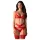 Obsessive - set lenjerie sexy din dantelă - roșu - L/XL