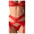 Obsessive - set lenjerie sexy din dantelă - roșu - L/XL